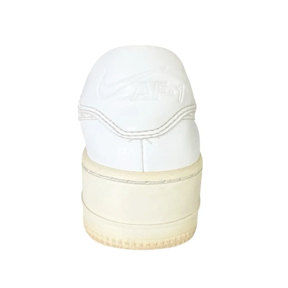 Nike Air Force 1 Sage Low Womens Sz 8 White Leather Platform Sneakers AR5339-100